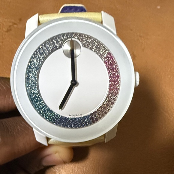 Movado White and Multicolor Smartwatch